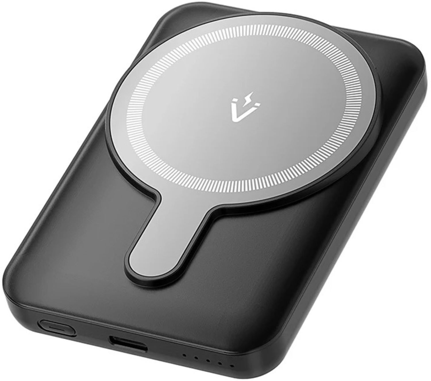 Батарея мобильная Vention Magnetic Wireless 5000mAh 20W 3A PD 2xUSB-C Light Indicator Black (FHSB0) - Фото 1
