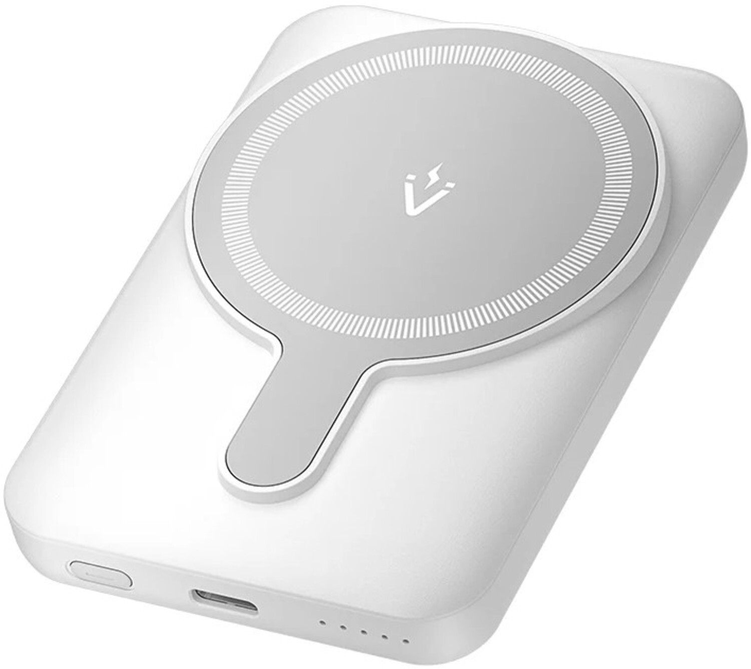 Батарея мобильная Vention Magnetic Wireless 5000mAh 20W 3A PD 2xUSB-C Light Indicator White (FHSW0) - Фото 1