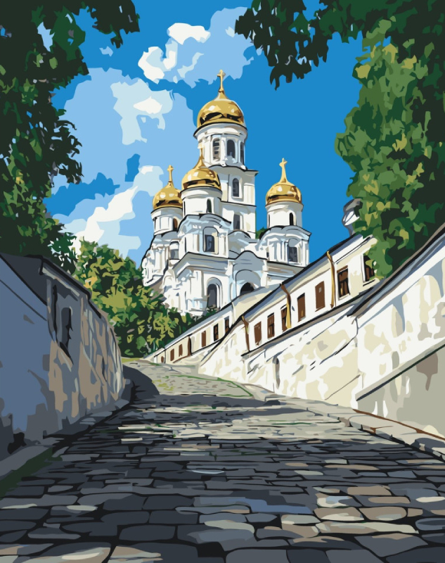 Картина по номерам ArtCraft Андреевская церковь 40х50 см (11071-AC) - Фото 1