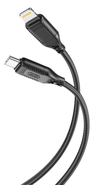 Кабель синхронизации данных XO NBQ236A Braided Type-C to Lightning 27W 1 m (NBQ236A_Black) - Фото 1