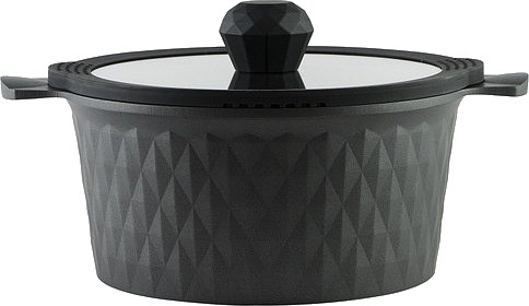 Кастрюля Pepper Black Ice Greblon C2 2,5л. 20x10 см (PR-6002) - Фото 1