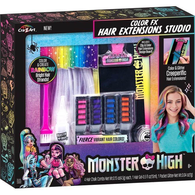 Набор для волос Cra-Z-Art Monster High Colour FX Студия наращивания (72234CRA) - Фото 1
