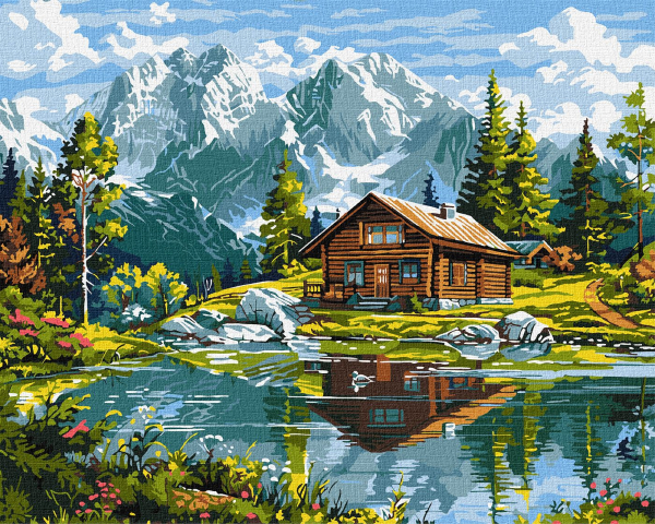 Картина по номерам Ideyka Уютный коттедж 40х50 см (KHO6351) - Фото 1