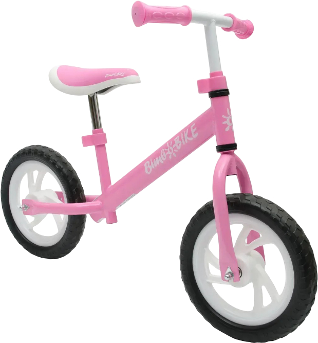 Купити Біговел Bimbo Bike 12'' рожево/ білий (75901-IS) - Фото 1 Біговел Bimbo Bike 12'' рожево/ білий (75901-IS) - Фото 1