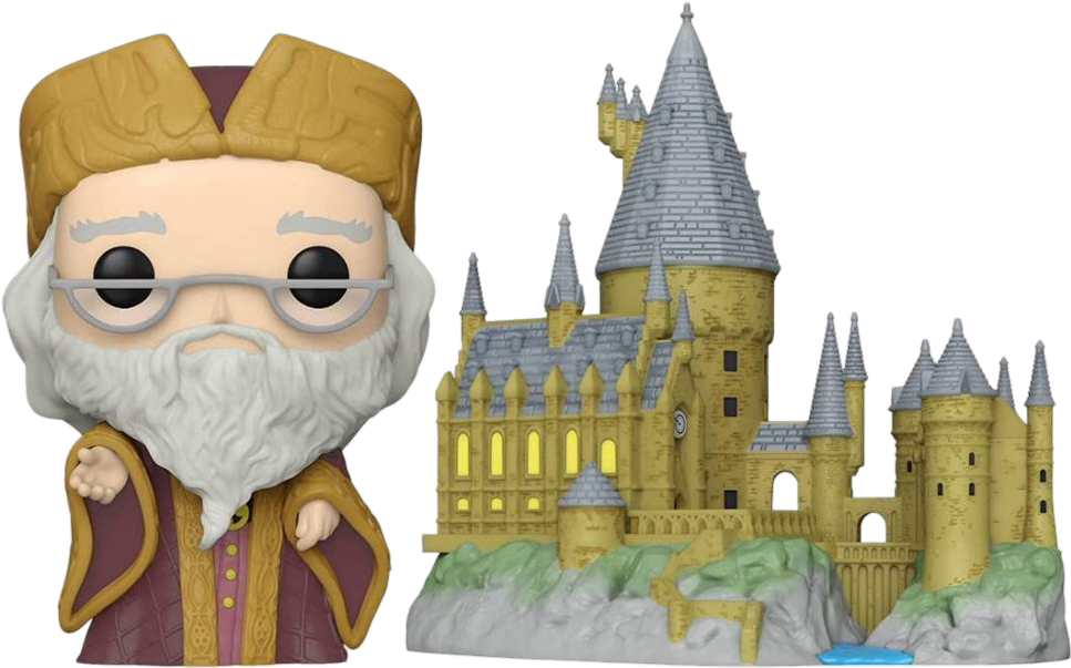 Коллекционная фигурка FUNKO POP Town: Harry Potter - Dumbledore w/Hogwarts (889698573696) - Фото 1