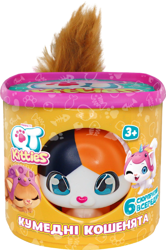 Коллекционная фигурка набор QT Kitties КОТЕНОК ОЛЛИ (фигурка, домик, аксессуары) (450001-1) - Фото 1
