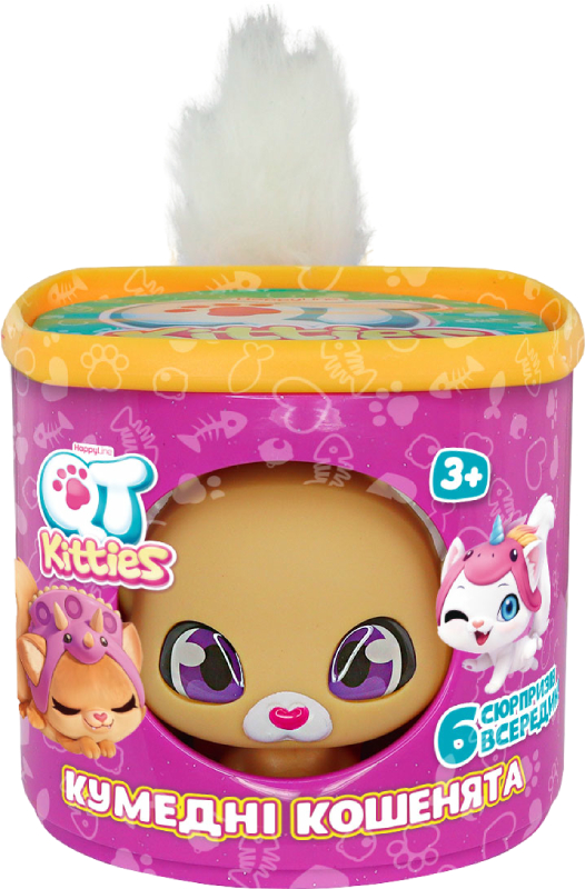 Коллекционная фигурка набор QT Kitties КОТЕНОК ДИНА (фигурка, домик, аксессуары) (450001-3) - Фото 1