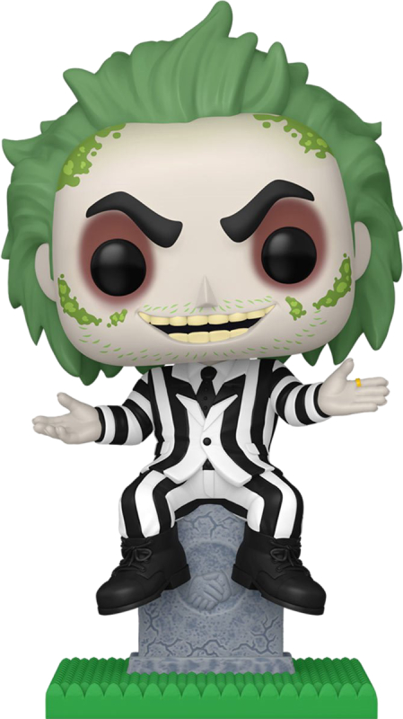 Коллекционная фигурка FUNKO POP Plus: Beetlejuice S3 - Beetlejuice w/Tonbstone (889698835626) - Фото 1
