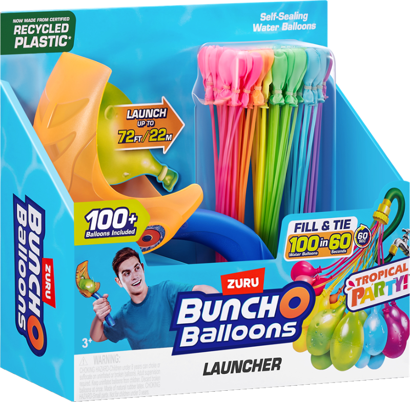 Набор спортивных игр ZURU Bunch O Balloons Запускатель и 100 водных шаров (56490) - Фото 1
