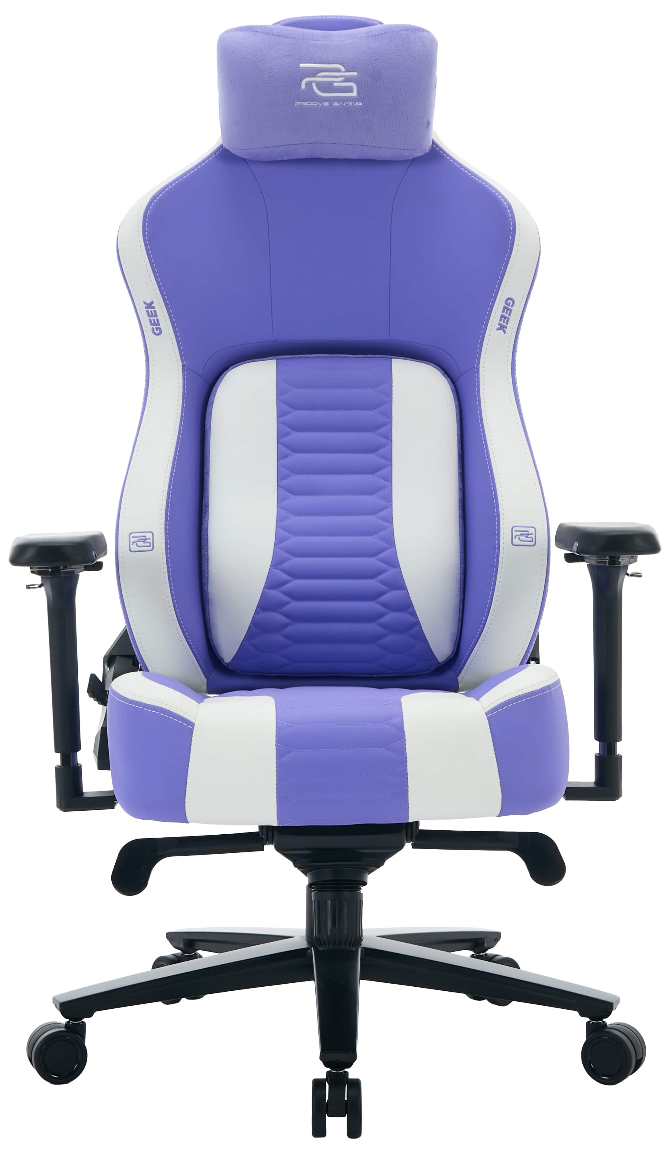 Купити Крісло для геймерів Proove Gaming Geek White/Purple (GCGK00001016) - Фото 1 Крісло для геймерів Proove Gaming Geek White/Purple (GCGK00001016) - Фото 1
