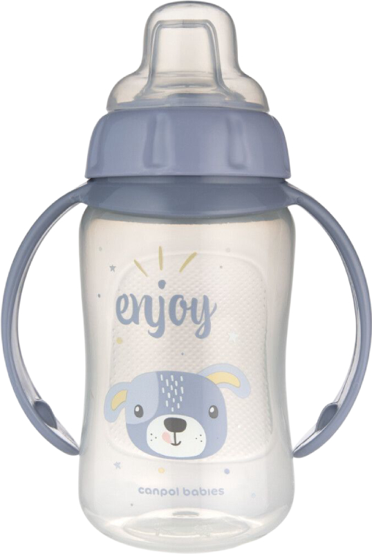 Поильник-непроливайка детский Canpol babies Cute Animals 320 мл синяя (56/512_blu2) - Фото 1