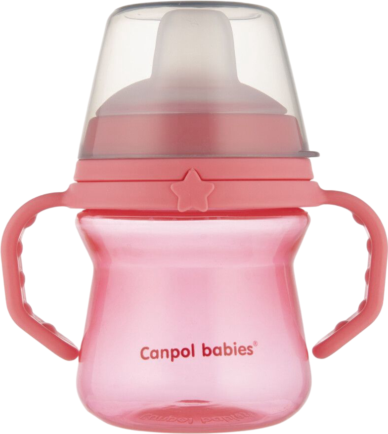 Поильник-непроливайка детский Canpol babies FirstCup 150 мл розовая (56/614_pin) - Фото 1