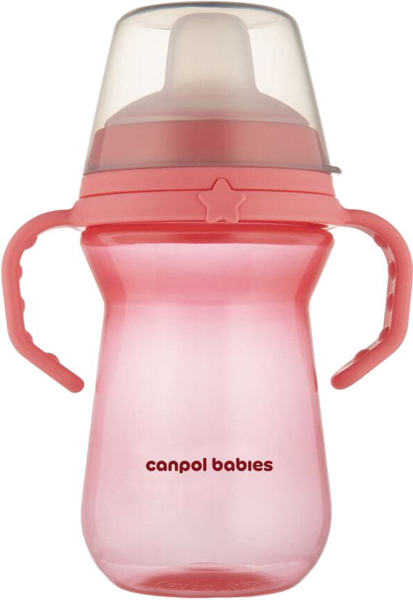 Поильник-непроливайка детский Canpol babies FirstCup 250 мл розовая (56/615_pin) - Фото 1