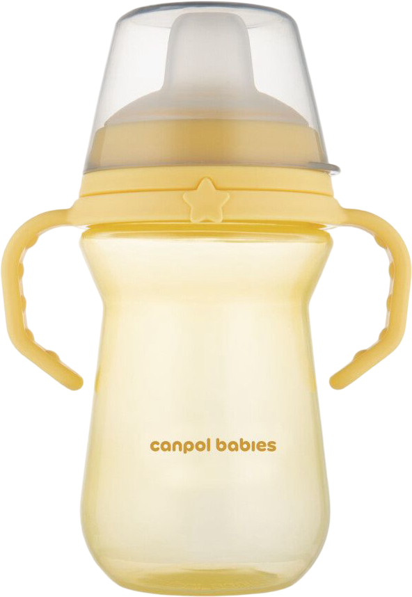 Поїльник-непроливайка дитячий Canpol babies FirstCup 250 мл жовта (56/615_yel) - Фото 1