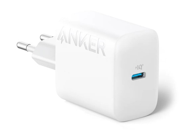 Сетевое зарядное устройство Anker PowerPort - 20W USB-C + USB-C cable White (B2347G21) - Фото 1