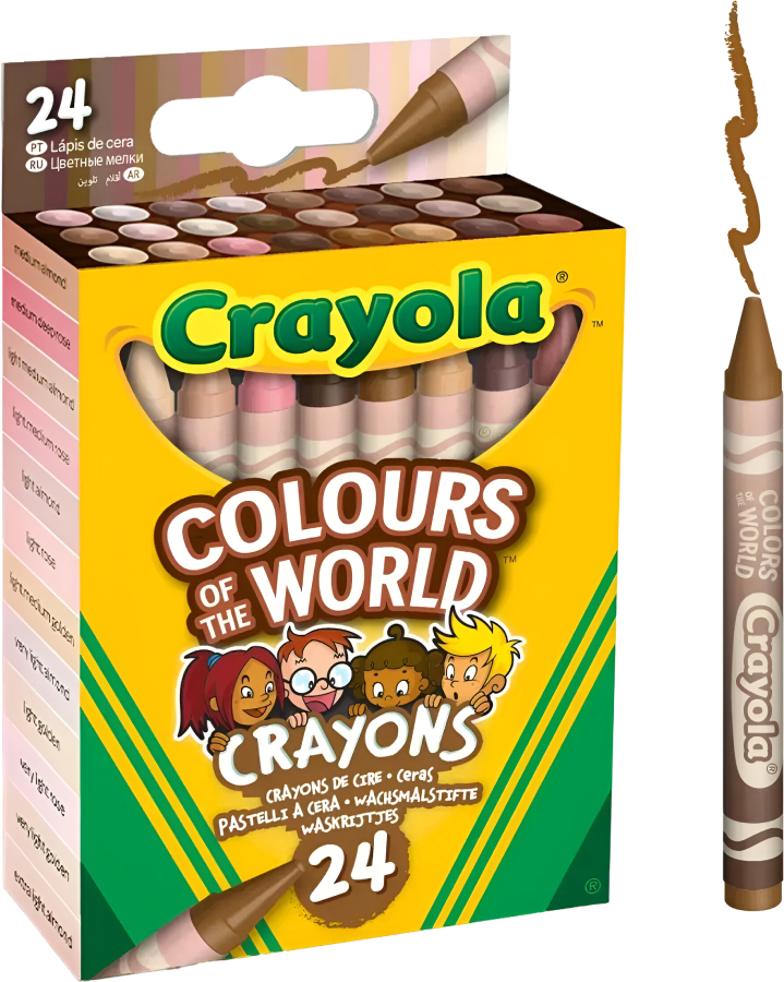 Набор восковых мелков Crayola Colours of the World 24 шт. (52-0114) - Фото 1