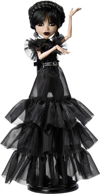 Колекційна лялька Monster High Венздей "Танці Rave'N", Monster High X Wednesday (HXJ03) - Фото 1