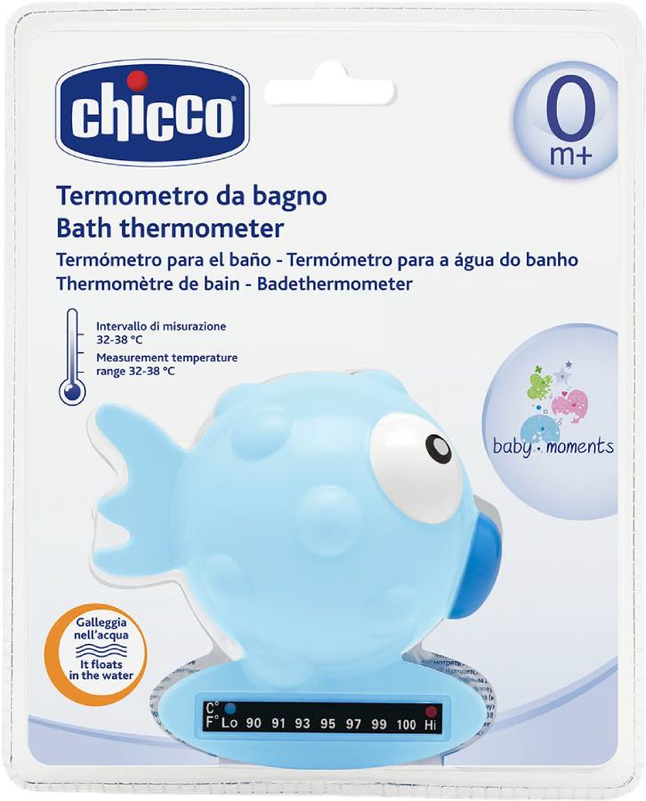 Термометр для ванни Chicco Рибка блакитний (06564.20) - Фото 1