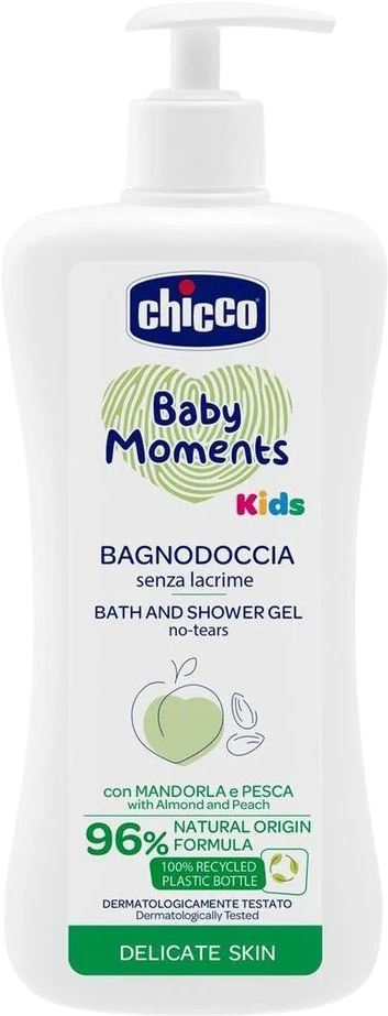 Гель для душа детский Chicco Baby Moments Kids 500 мл (10247.00) - Фото 1
