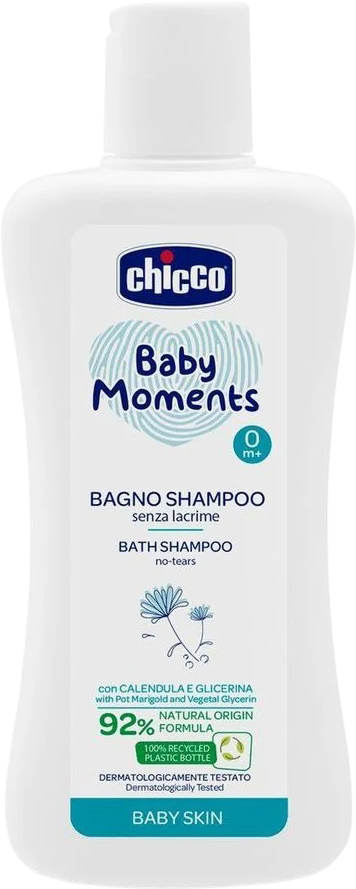 Шампунь для детей Chicco Без Слез Baby Moments 200 мл (10590.00) - Фото 1