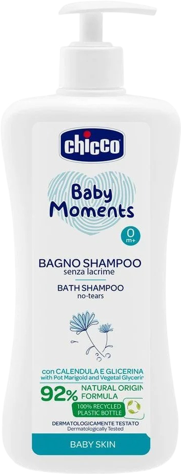 Шампунь для детей Chicco Без Слез Baby Moments 750 мл (10592.00) - Фото 1