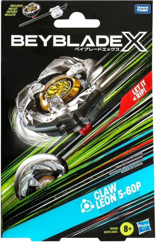 Волчок Hasbro CLAW LEON BALANCE с пусковым устройством серии "Beyblade X" (G0175_G0193) - Фото 1