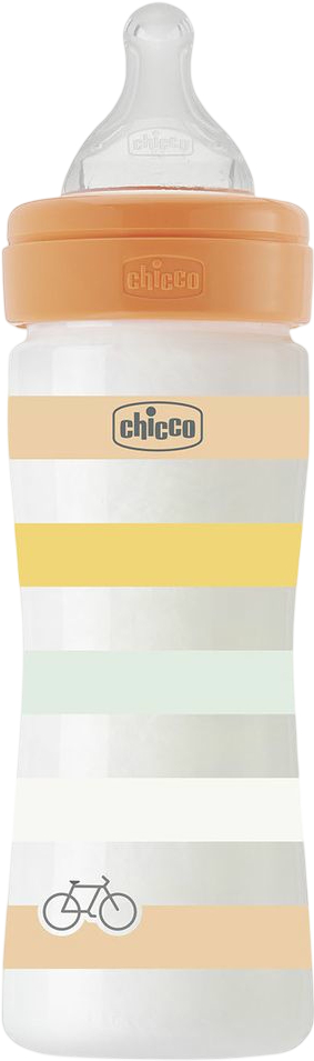 Бутылочка для кормления Chicco Well-Being 250 мл від 2 м средний поток (28623.31) - Фото 1