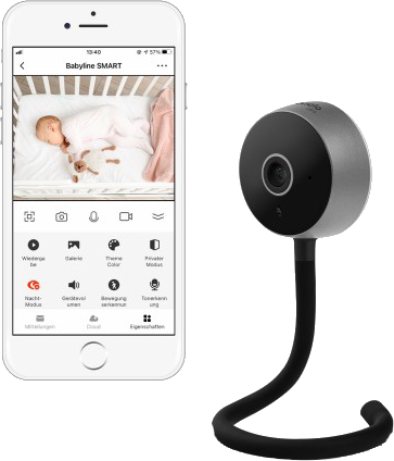 Видеоняня Lionelo BabyLine Smart Black - Фото 1