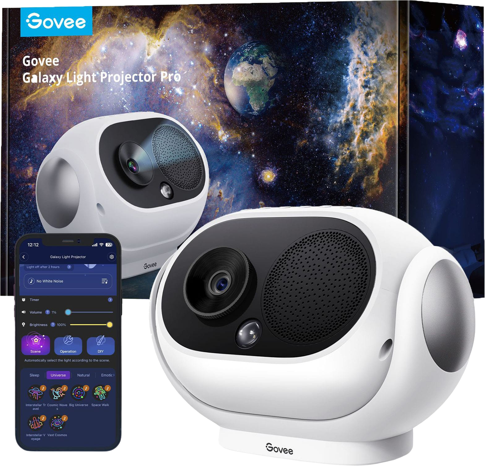 Купити Нічник дитячий Govee H6092 Galaxy Star Projector (H6092301) - Фото 1 Нічник дитячий Govee H6092 Galaxy Star Projector (H6092301) - Фото 1