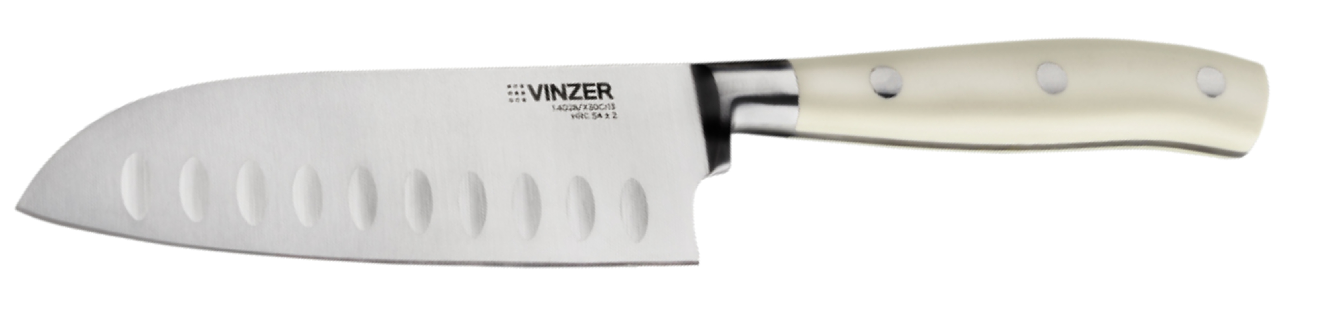 Нож сантоку Vinzer Ivory Line 12.6 см (50275) - Фото 1
