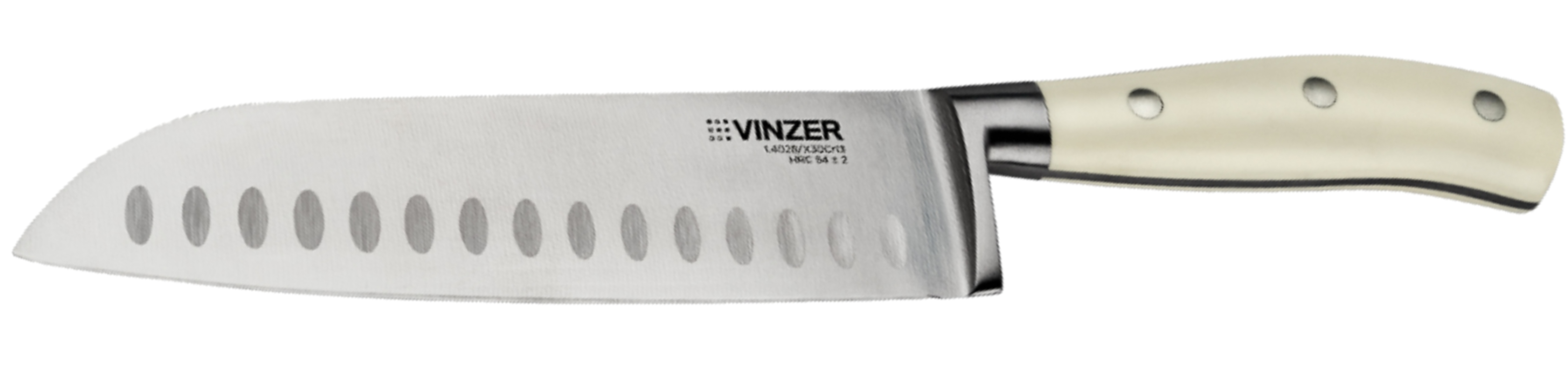 Нож сантоку Vinzer Ivory Line 17.7 см (50276) - Фото 1