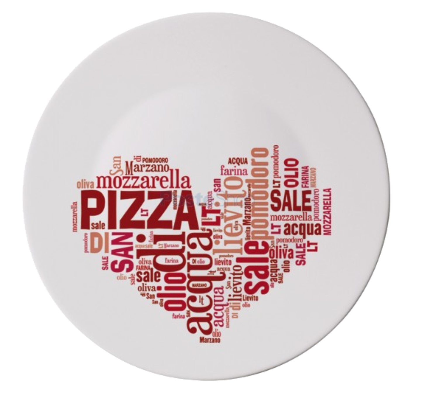 Блюдо Bormioli Rocco I LOVE PIZZ RED RONDA 33 см (419320F77321753) - Фото 1