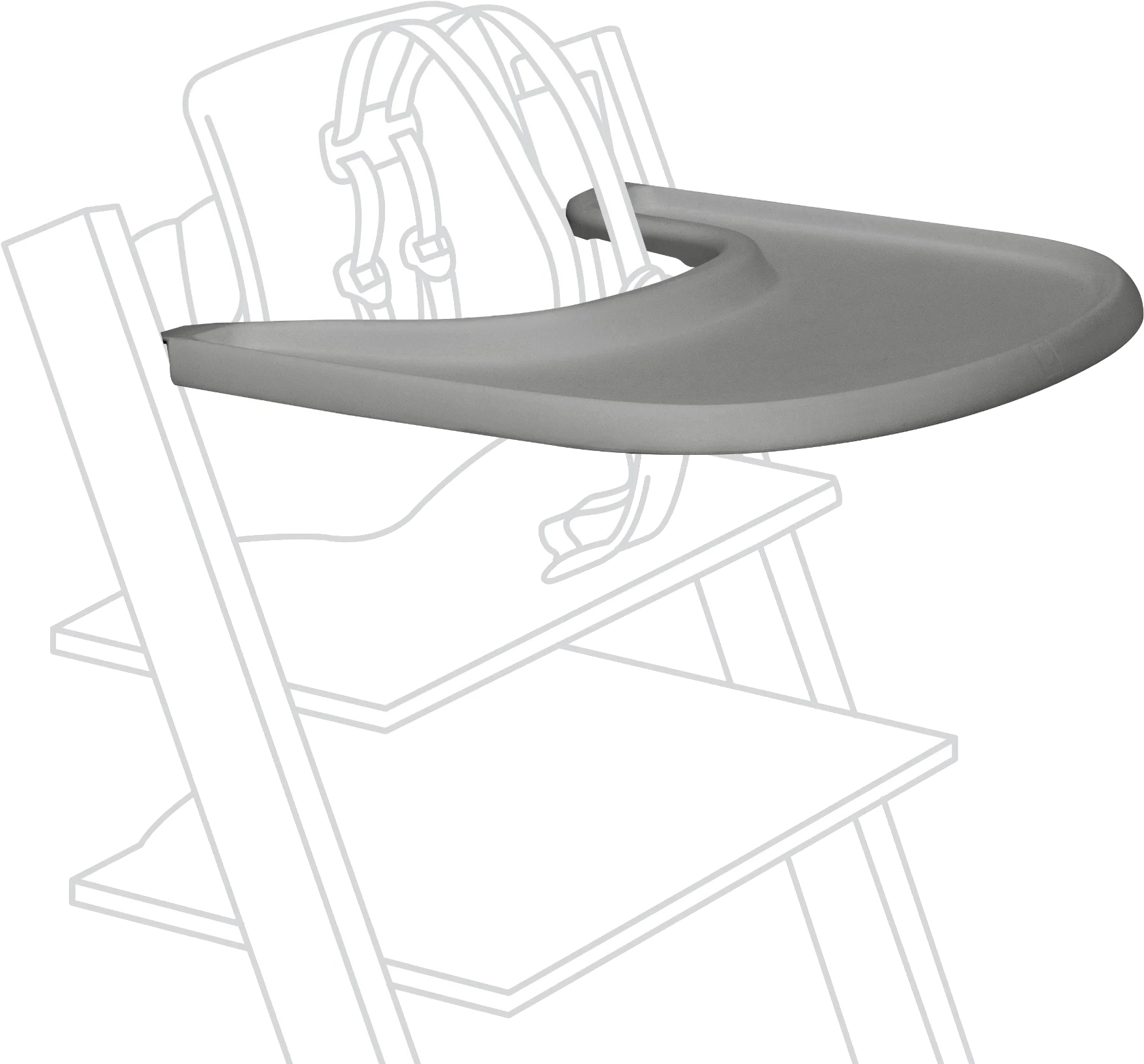 Поднос к стульчику для кормления Stokke Tray Storm Grey (428504) - Фото 1
