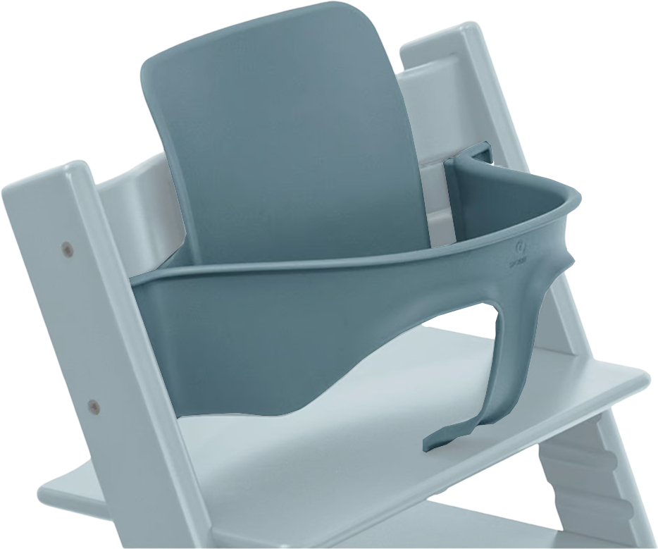 Вставка для стульчика для кормления Stokke с ограничителем Tripp Trapp Baby Set² Fjord Blue (650006) - Фото 1