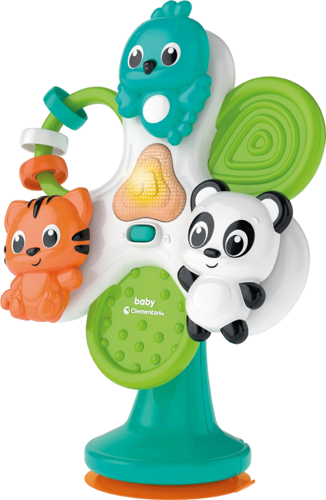 Интерактивная игрушка пластиковая Clementoni Round & Round Animals (17915) - Фото 1