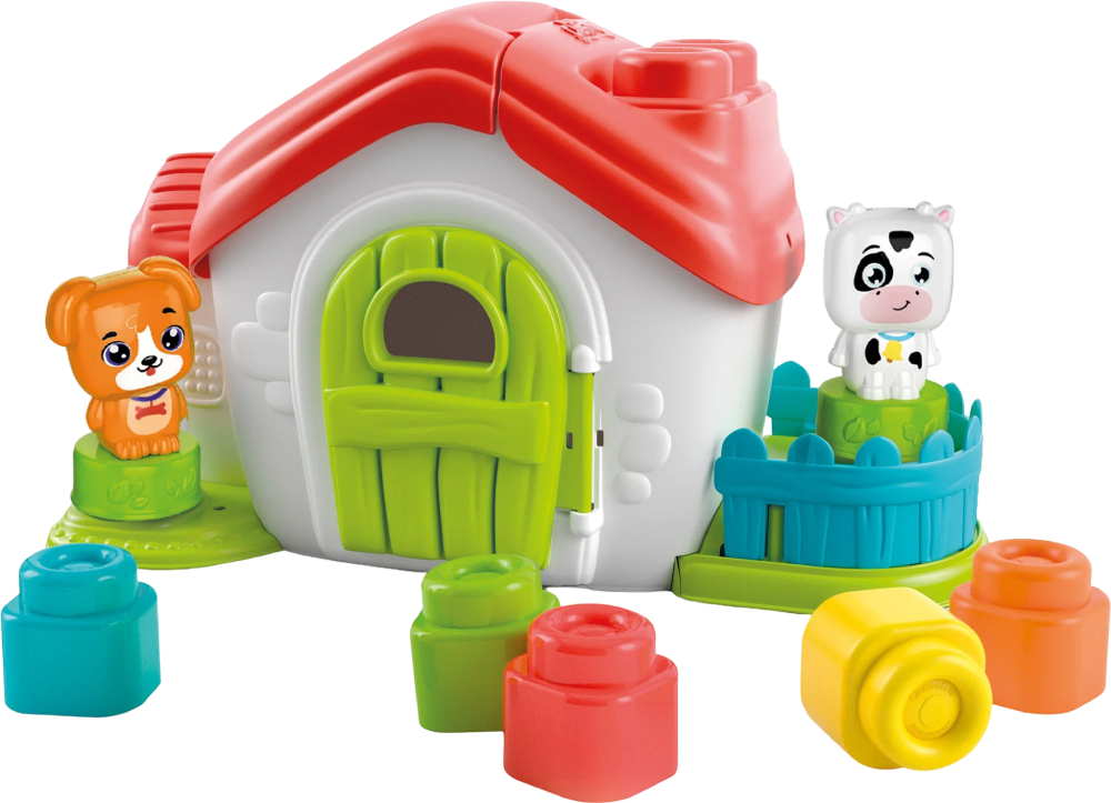 Игровой набор для малыша Clementoni с конструктором Sensory Farm серия Soft Clemmy (17767) - Фото 1