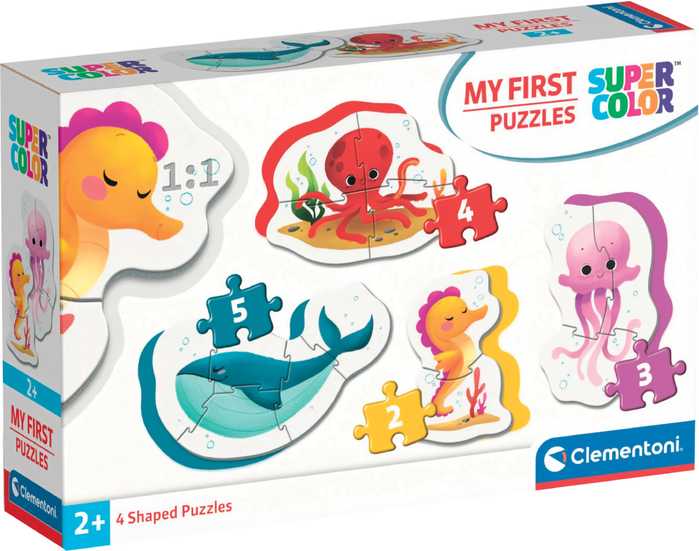 Пазли картонні (до 2 років) Clementoni Sea Life серія My First Puzzles (20835) - Фото 1