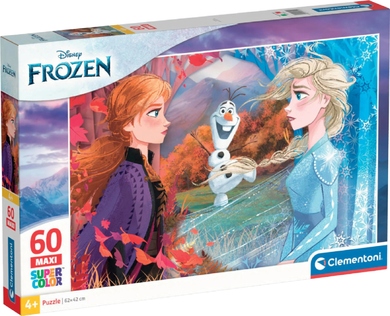 Пазли картонні (3-4 роки) Clementoni Frozen II серія MAXI 60 ел. (26452) - Фото 1