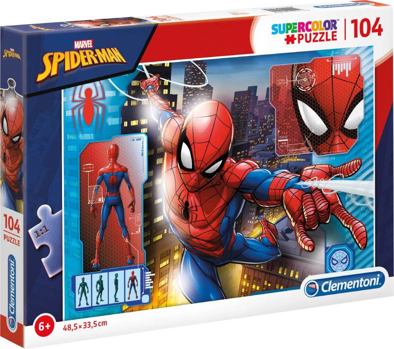 Пазли картонні (5-7 років) Clementoni Superhero Spider-Man 104 ел. (27118) - Фото 1
