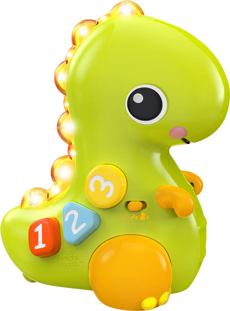 Інтерактивна іграшка пластикова Bright Starts Go, Go, Dino (12506) - Фото 1