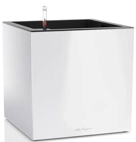 Вазон Lechuza CANTO Premium 40 low белый блестящий 13750 - Фото 1