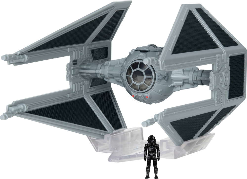 Коллекционная фигурка STAR WARS Small Vehicle Транспорт и фигурка TIE Interceptor 7.5 см (SWJ0078) - Фото 1