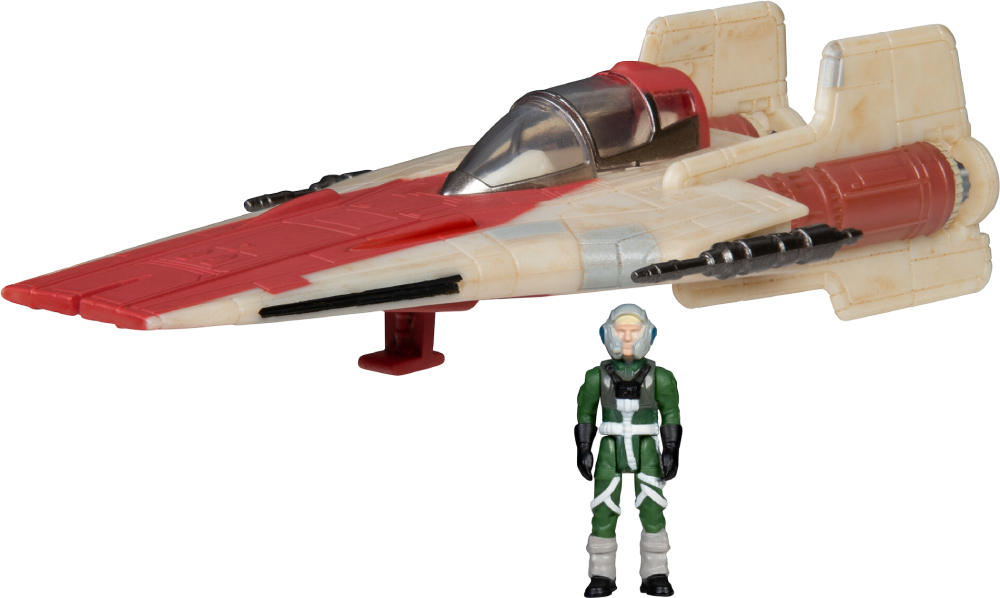 Коллекционная фигурка STAR WARS Small Vehicle Транспорт и фигурка A-Wing 7.5 см (SWJ0079) - Фото 1