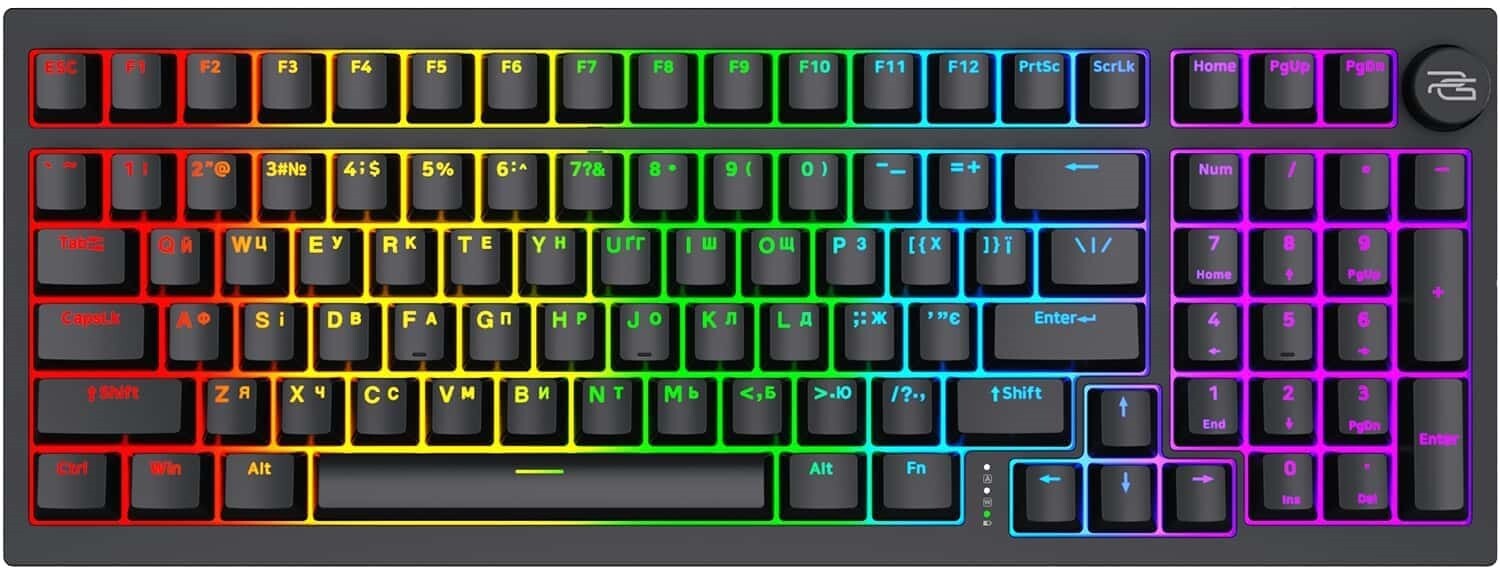 Клавіатура бездротова ігрова Proove Gaming Slicker Pro (Ukraine Layout) Black (WKSLP0022401) - Фото 1