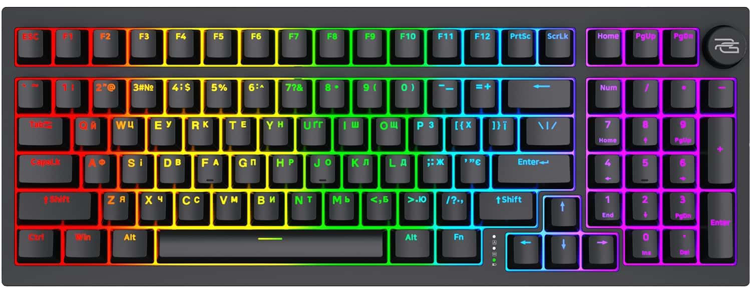 Клавиатура беспроводная игровая Proove Gaming Slicker Pro (Ukraine Layout) Black (WKSLP0022401) - Фото 1