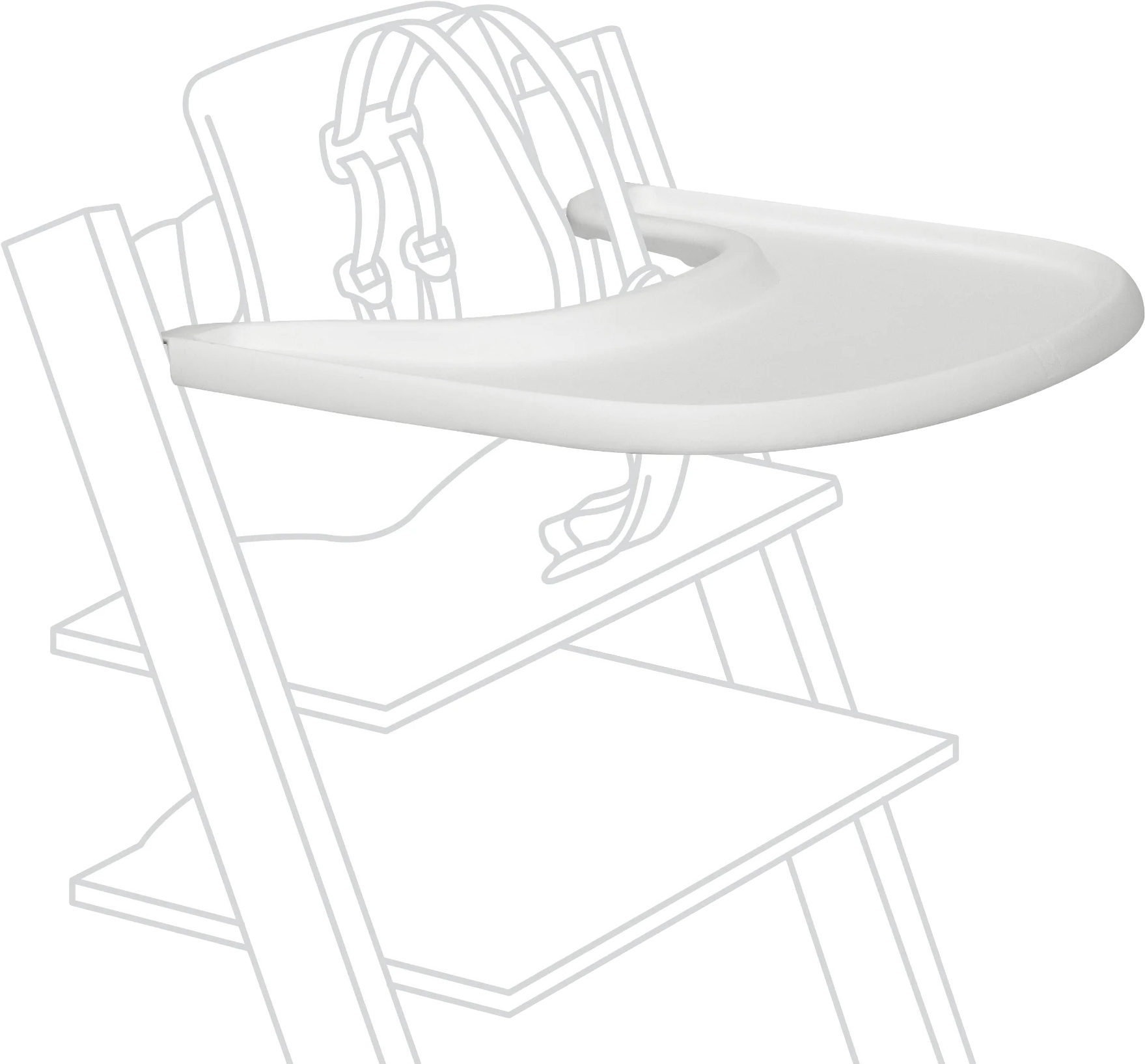 Поднос к стульчику для кормления Stokke Tray White (428501) - Фото 1