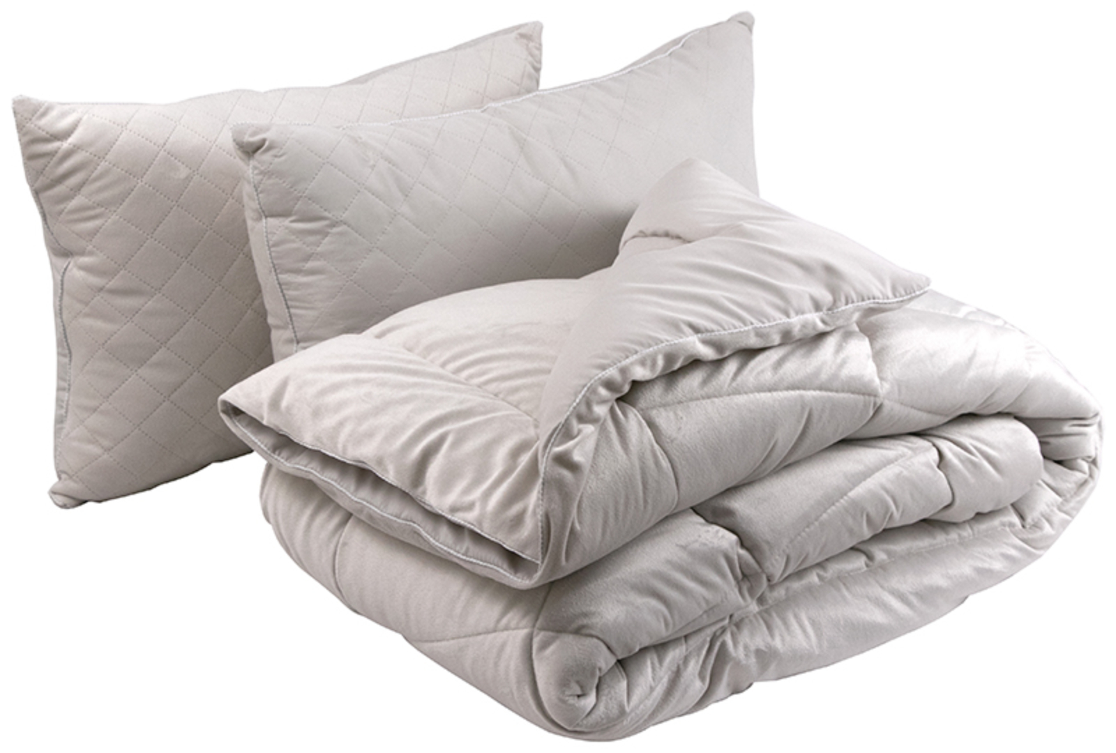 Набор одеяло евро + 2 подушки Руно 200х220 + 50х70 (925.55_Soft Pearl) - Фото 1
