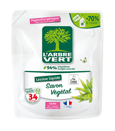 Гель для стирки L'Arbre Vert  Запасной блок Растительное мыло 1,53 л (3450601046391) - Фото 1