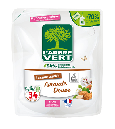 Гель для стирки L'Arbre Vert Запасной блок Сладкий миндаль 1,53 л (3450601046452) - Фото 1