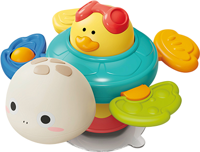 Игрушка-липучка для ванной BabyOno с присоской Черепашка (1584) - Фото 1